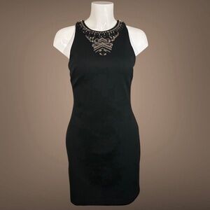 Bebe Embellished Little Black Dress/Party Dress SMALL